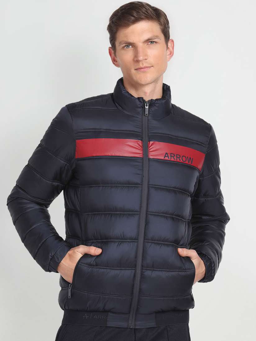 Arrow sport full sleeve solid men's jacket store