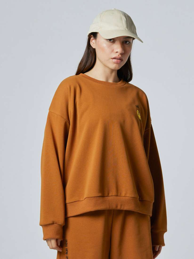 Buy Koovs Pure Cotton Oversized Sweatshirt Sweatshirts for Women 26106328 Myntra