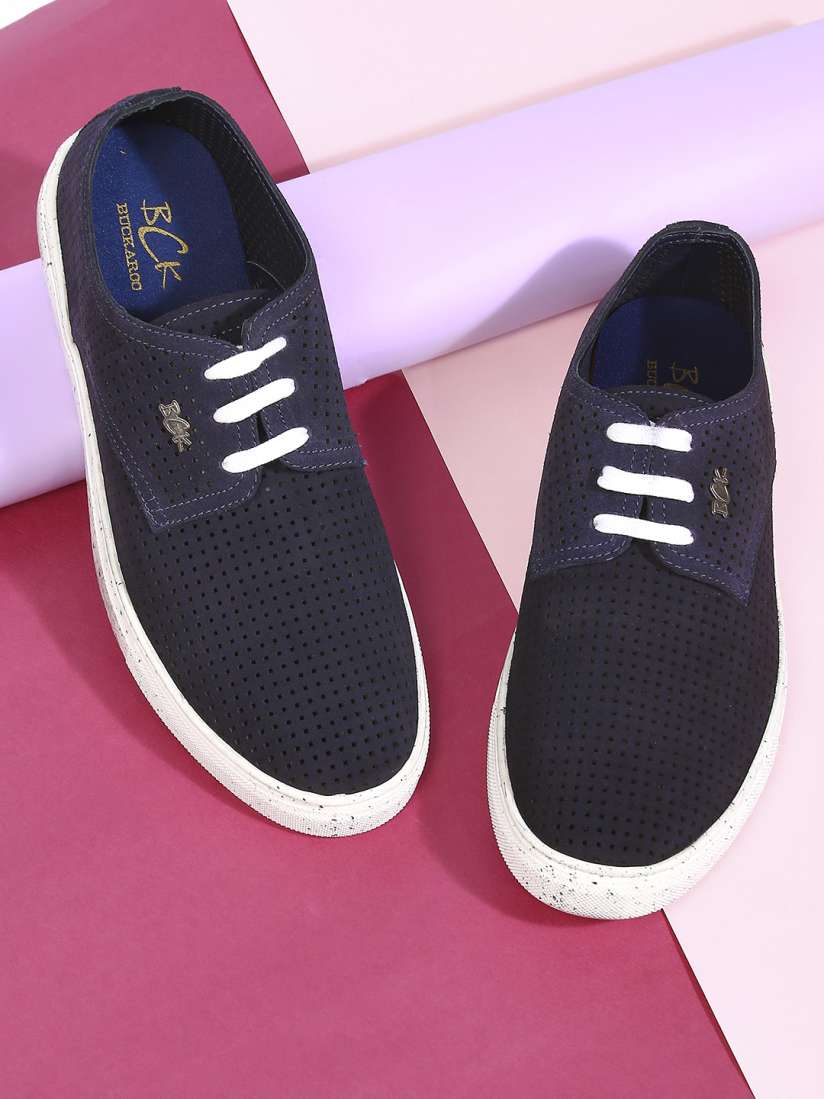 Buy Buckaroo Men RX1 Perforations Leather Sneakers Casual Shoes for Men 26113276 Myntra