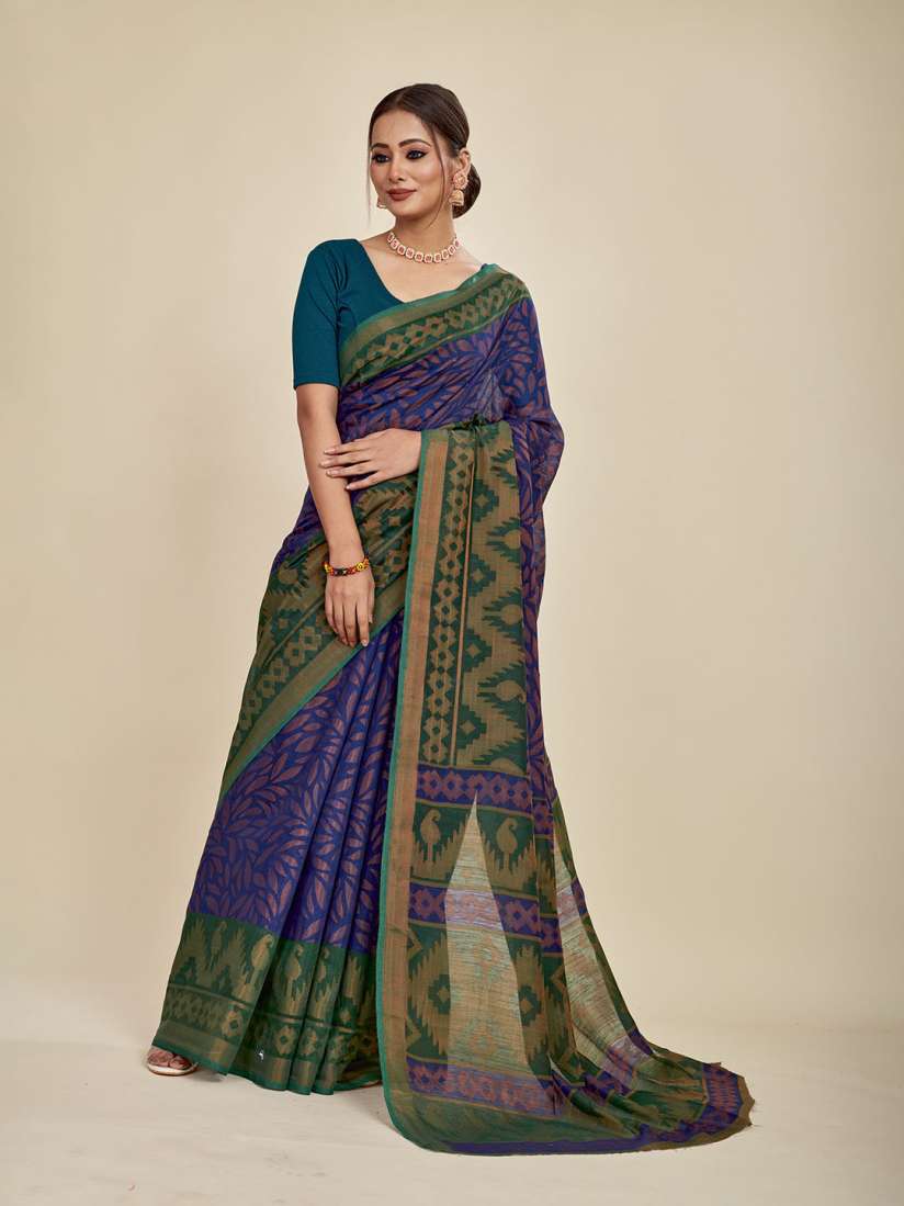 Buy MAHALASA Floral Printed Pure Cotton Saree Sarees for Women 26114332 Myntra