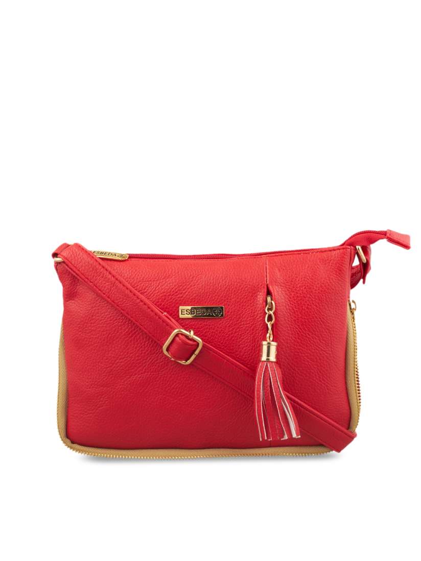 Buy ESBEDA Red Solid Sling Bag Handbags for Women 2611659 Myntra