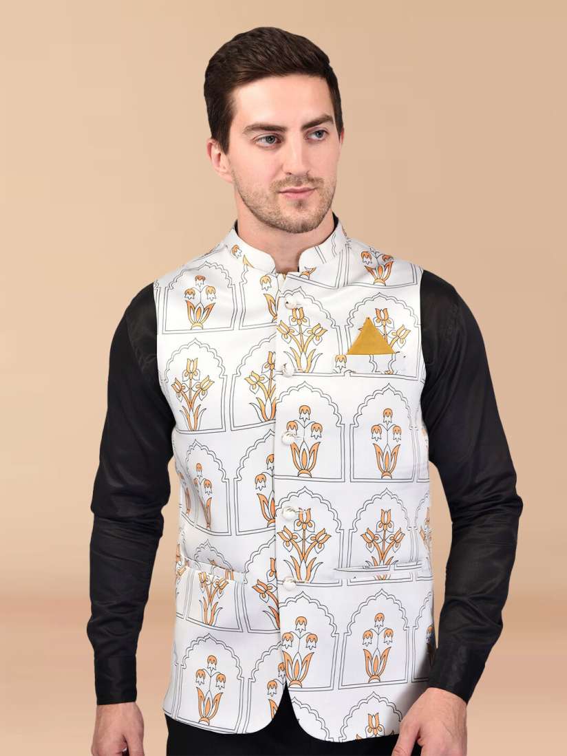 Buy PRINTCULTR Printed Nehru Jacket Nehru Jackets for Men 26120360 Myntra