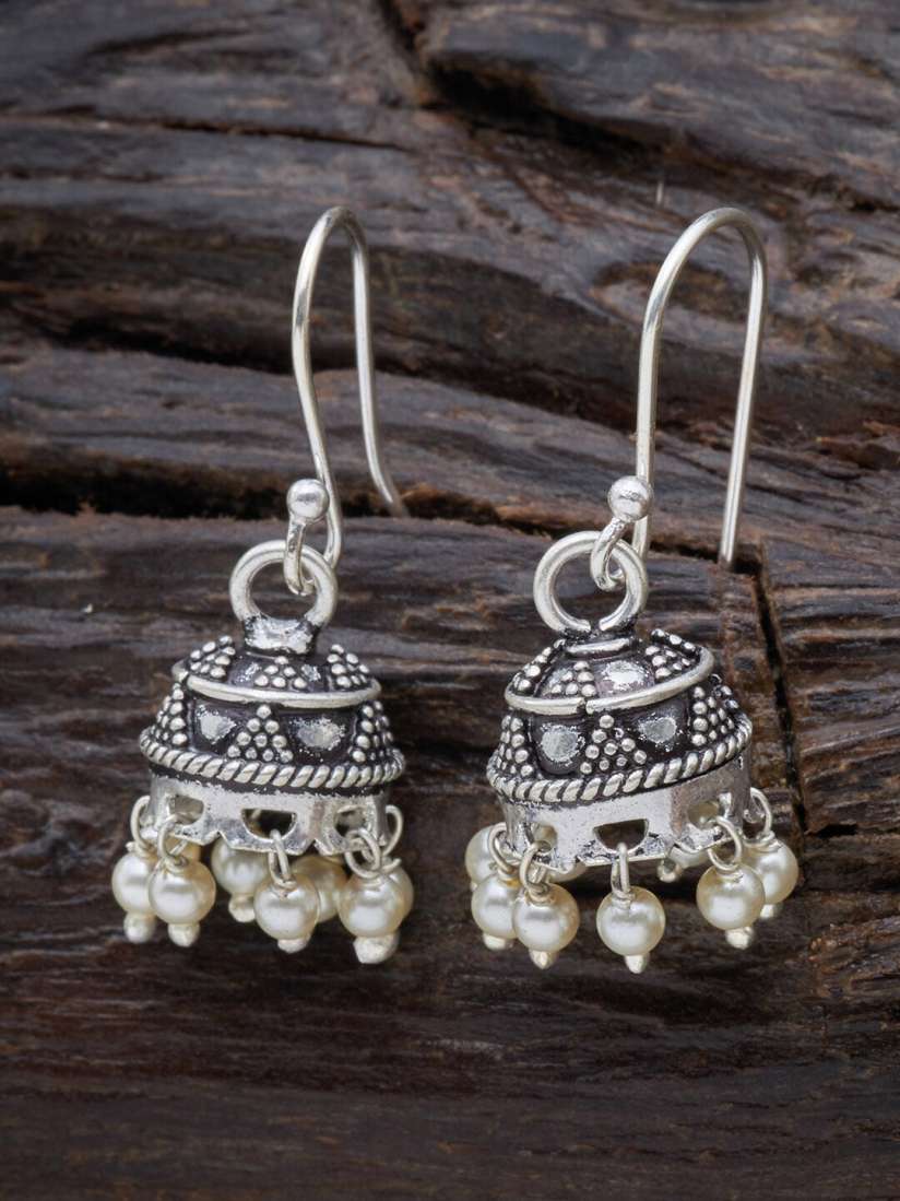 Kushal's silver earrings discount