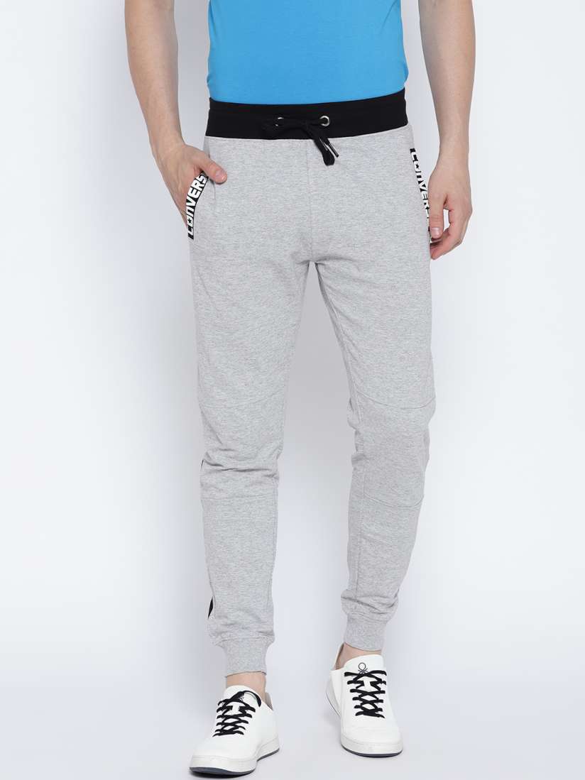 Buy Converse Men Grey Melange Solid Joggers Track Pants for Men 2612837 Myntra