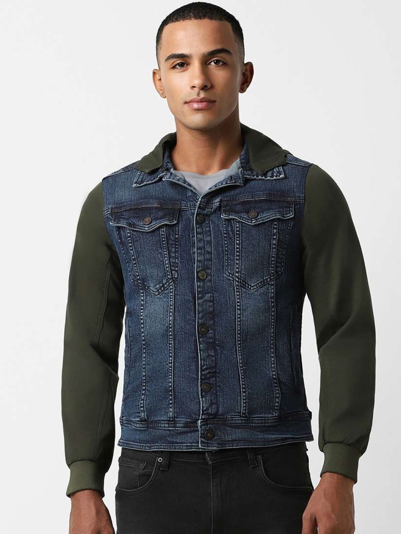 Leather jacket peter england top