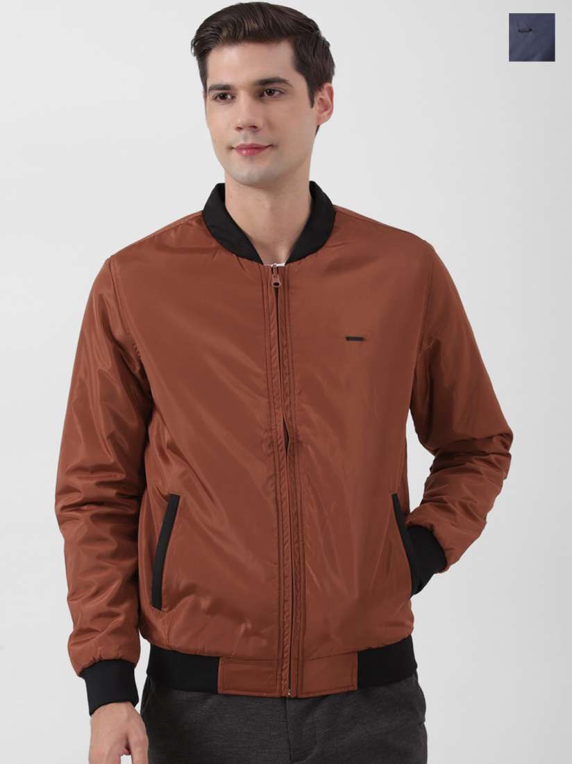 Buy PETER ENGLAND UNIVERSITY Henley Neck Open Front Jacket Jackets for Men 26134946 Myntra