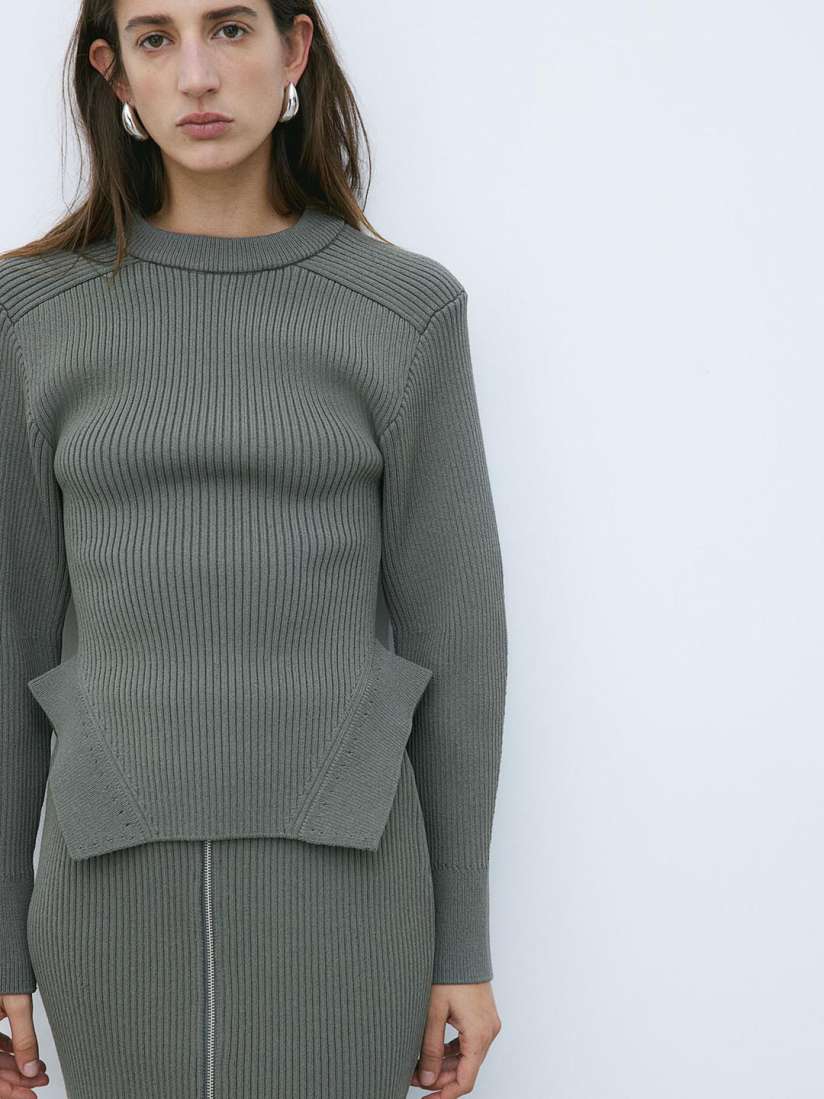 Buy H&M Slit-Detail Rib-Knit Jumper - Sweaters for Women
