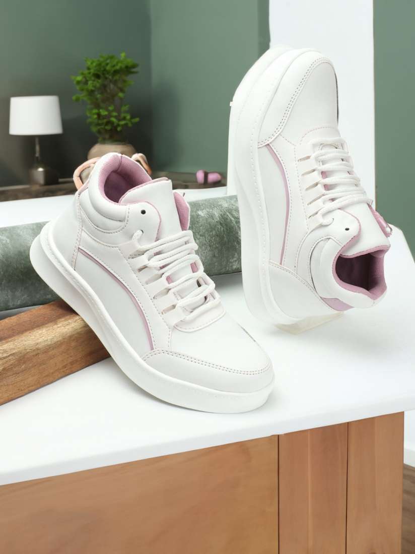White shoes for girls myntra on sale