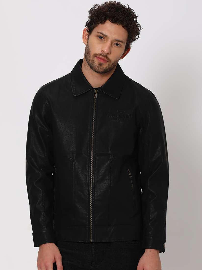 Mufti leather jacket clearance