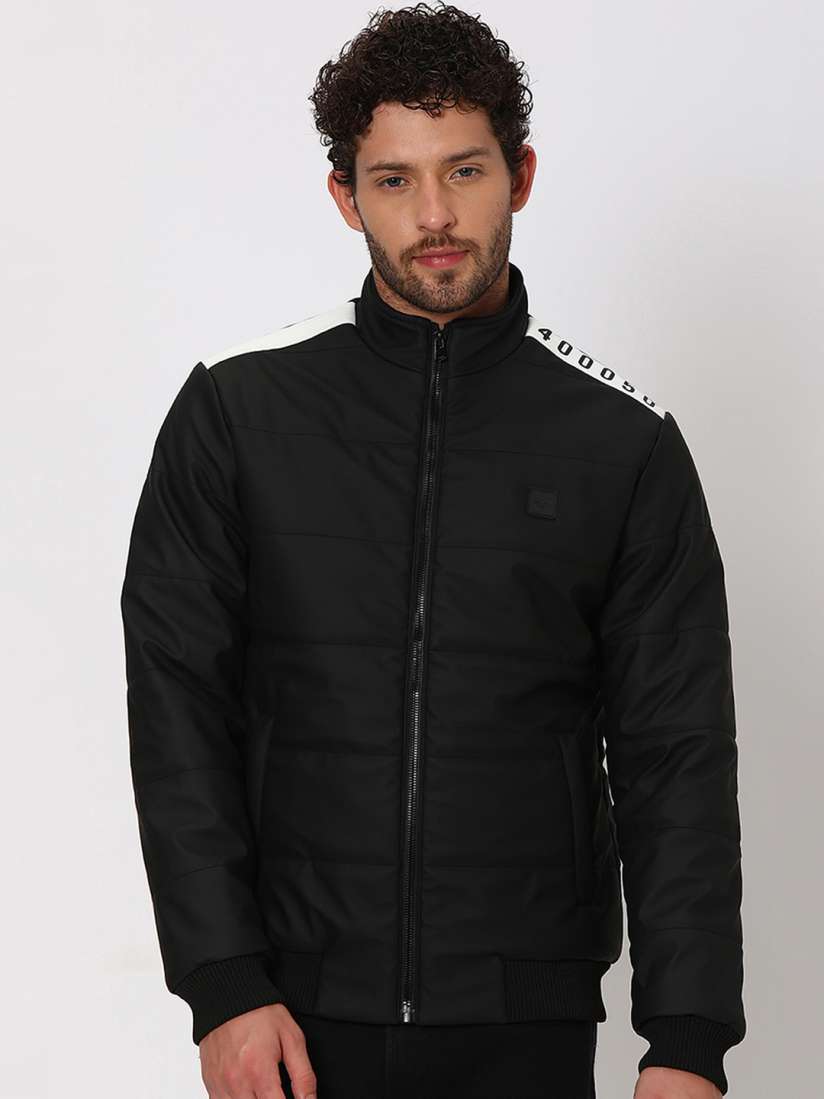 Buy Mufti Mock Collar Padded Jacket Jackets for Men 26146782 Myntra