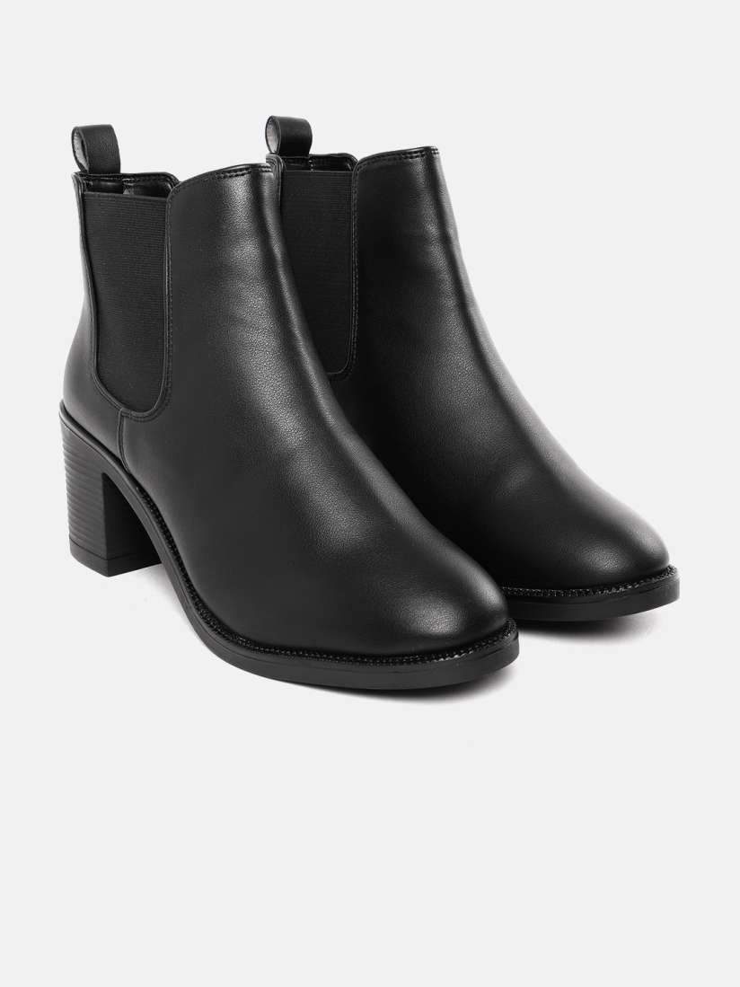 Buy CORSICA Women Block Heel Mid Top Chelsea Boots Boots for Women 26148380 Myntra