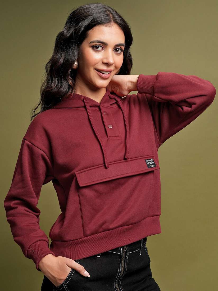 Tokyo Talkies Sweatshirt For Women Myntra Tokyo Talkies Relaxed