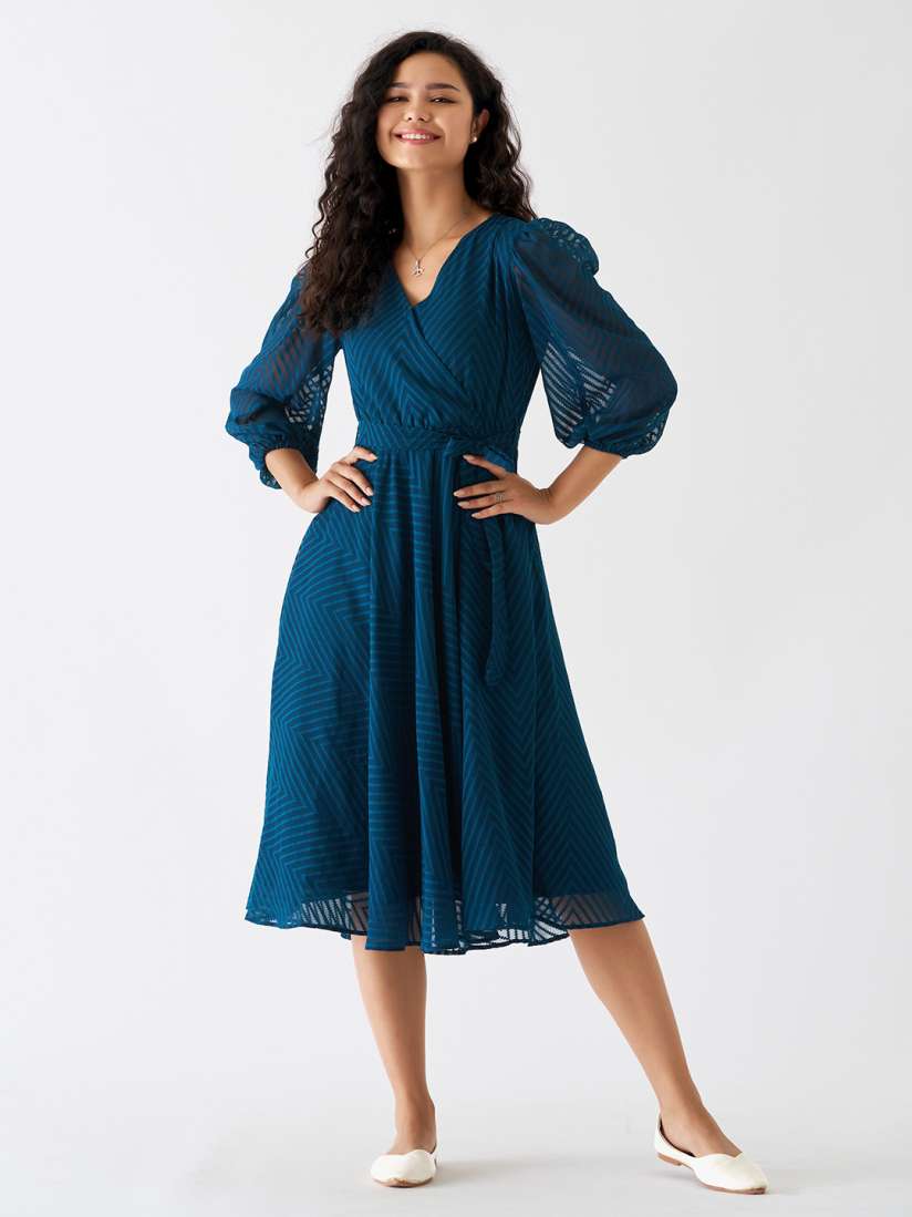 Wrap dress myntra on sale