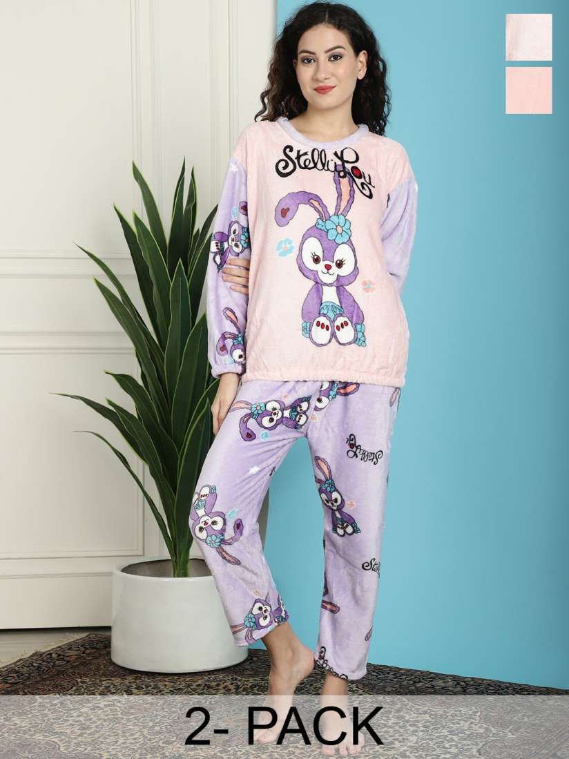 Buy TAG 7 Pack Of 2 Mickey Mouse Printed Night suit Night suits for Women 26168338 Myntra