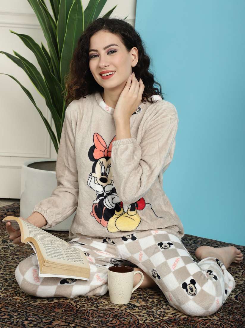 Buy TAG 7 Pack Of 2 Mickey Mouse Printed Night suit Night suits for Women 26168386 Myntra