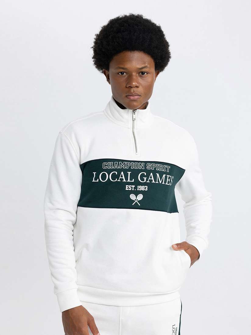 Mock Neck Men's Champion Turtleneck Sweatshirt Champion