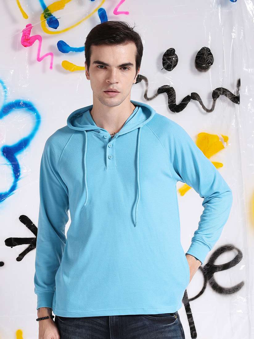 Hooded Tshirt Men Men Regular Fit Cotton Hooded T-Shirt