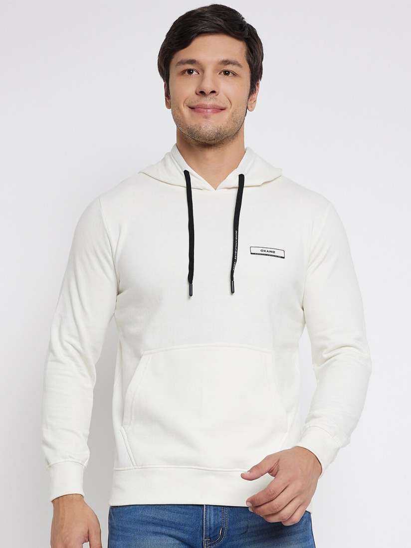 Buy Okane Hooded Fleece Sweatshirt Sweatshirts for Men 26178532 Myntra