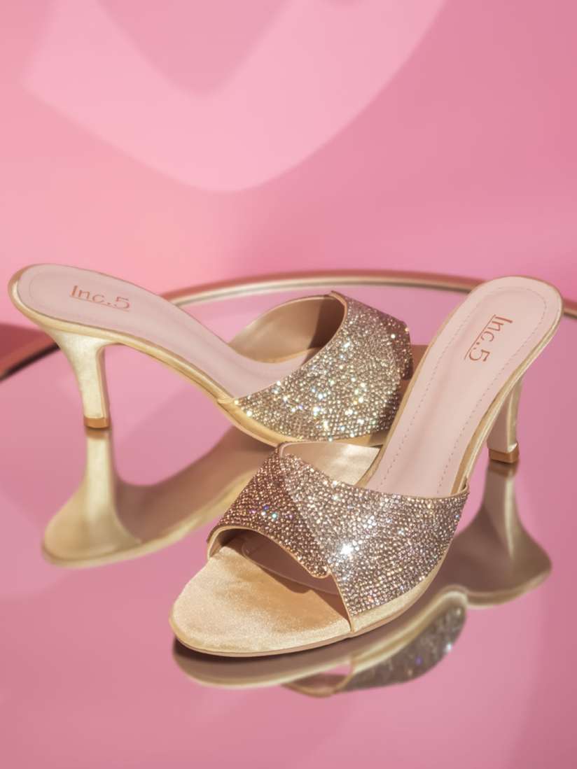 Buy Inc 5 Embellished Party Slim Heels Heels for Women 26181084 Myntra