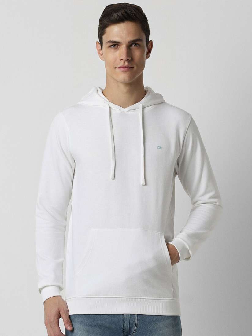 Buy Peter England Casuals Hooded Knitted Sweatshirt Sweatshirts for Men 26186848 Myntra