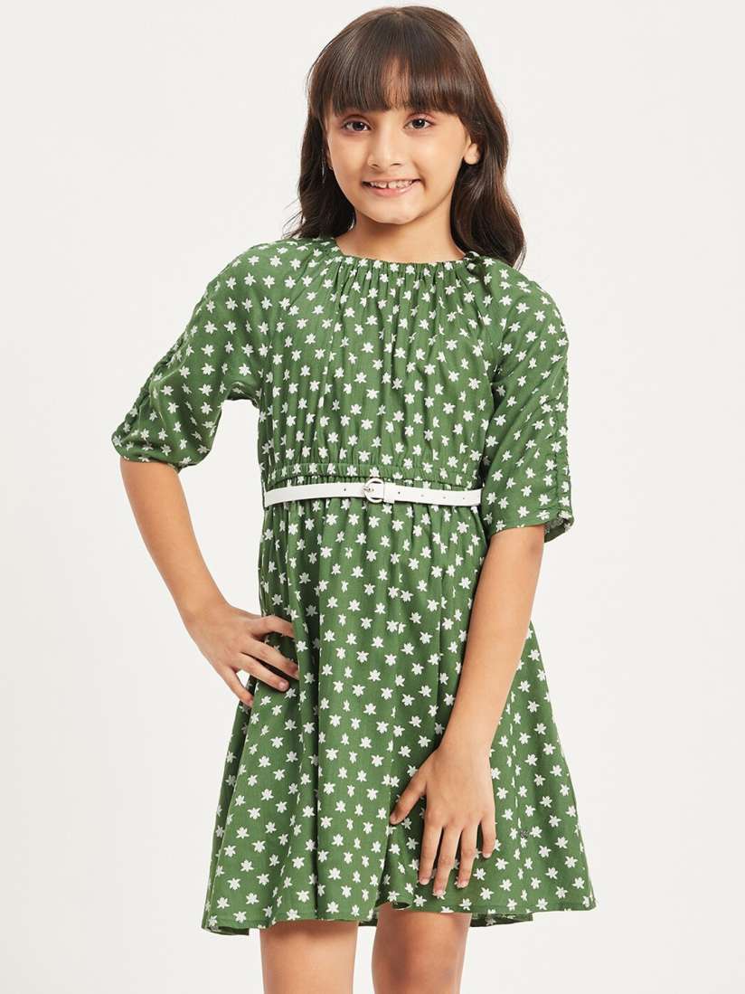 Buy Purple United Kids Girls Polka Dot Printed A Line Dress Dresses for Girls 26186992 Myntra