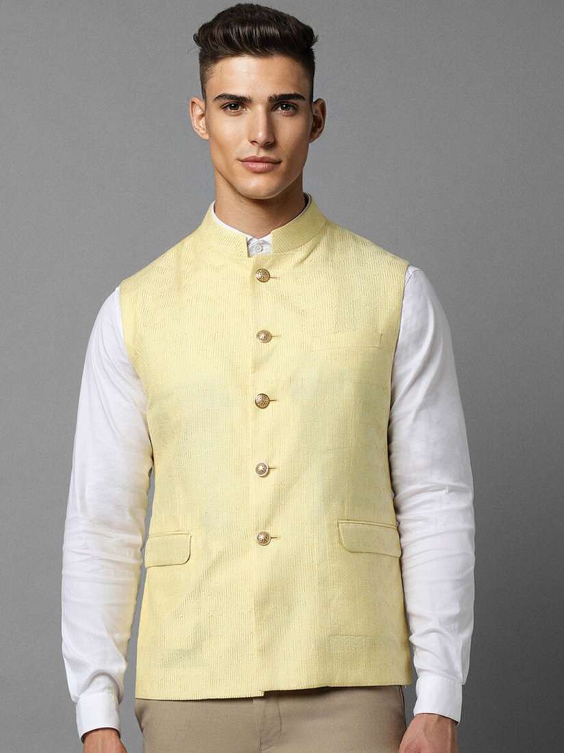 Buy Louis Philippe Textured Slim Fit Nehru Jacket Nehru Jackets for Men 26193154 Myntra