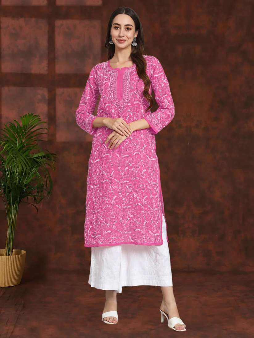 Myntra chikankari kurtas hot sale