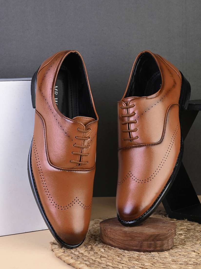 Buy mr.wonker Men Perforated Durable Formal Oxfords Formal Shoes for Men 26204578 Myntra