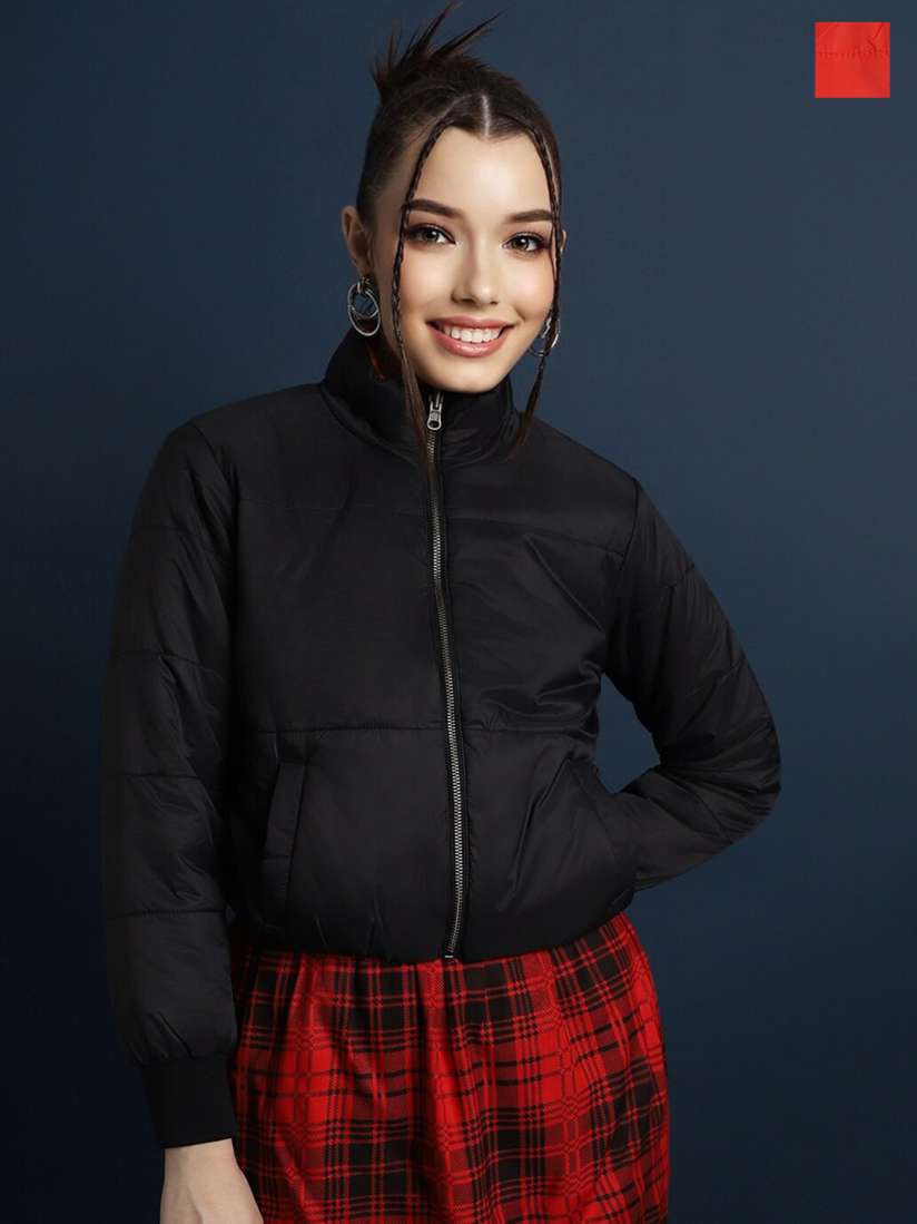 Buy FOREVER 21 Mock Collar Reversible Puffer Jacket Jackets for Women 26205004 Myntra