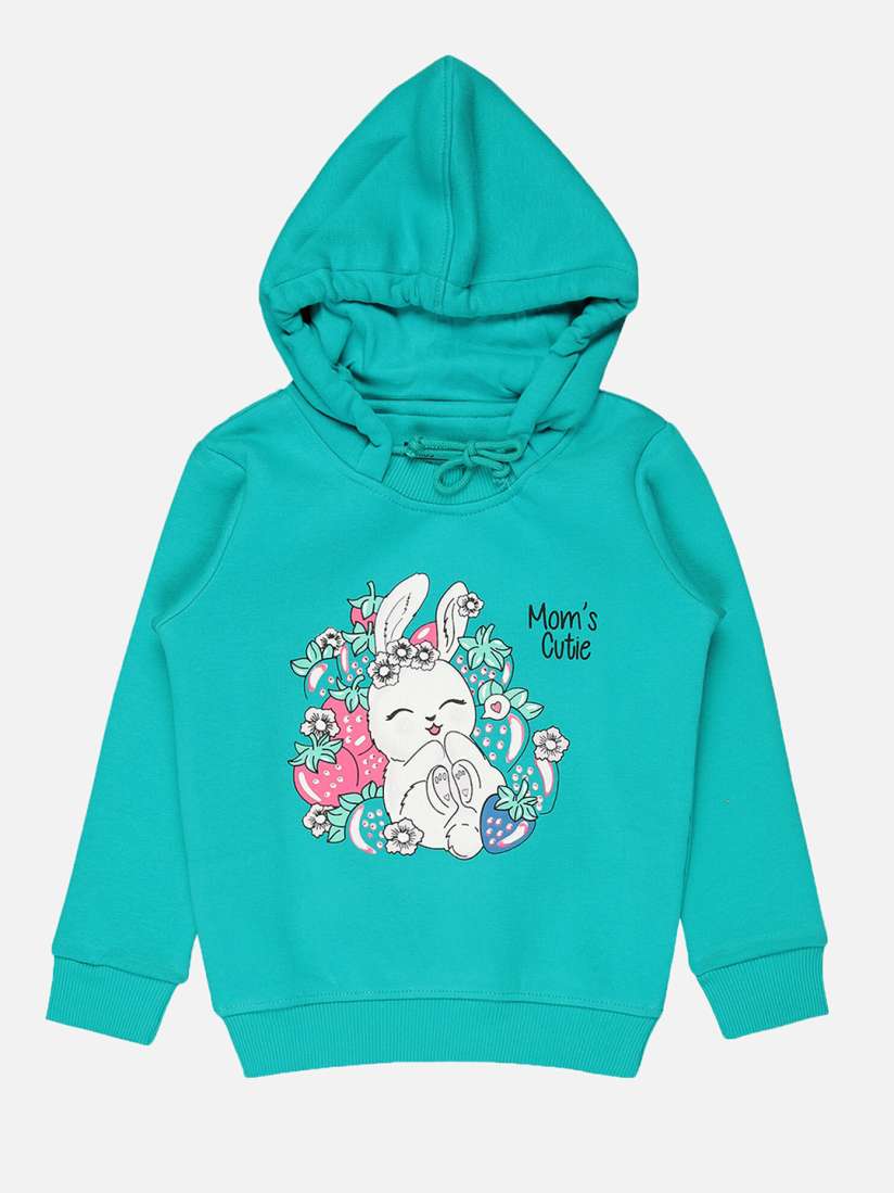 Buy Bodycare Kids Girls Bunny Printed Long Sleeves Hood Pullover Sweatshirt Sweatshirts for Girls 26206184 Myntra