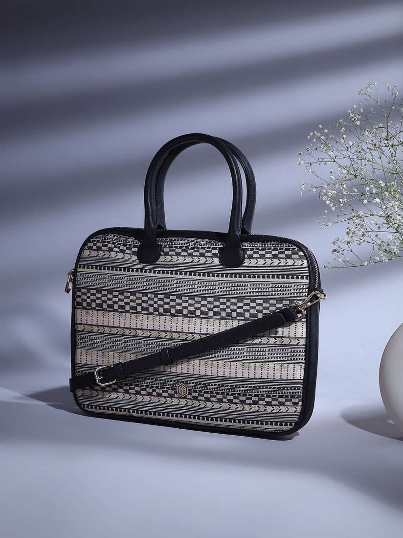 Buy Biba Geometric Printed Laptop Sleeve Laptop Bag for Women 26207530 Myntra