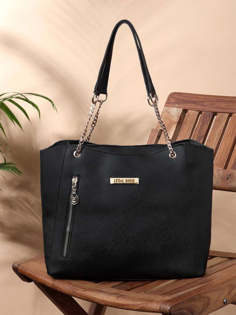 Buy LEGAL BRIBE Textured Structured Shoulder Bag Handbags for Women 26212366 Myntra