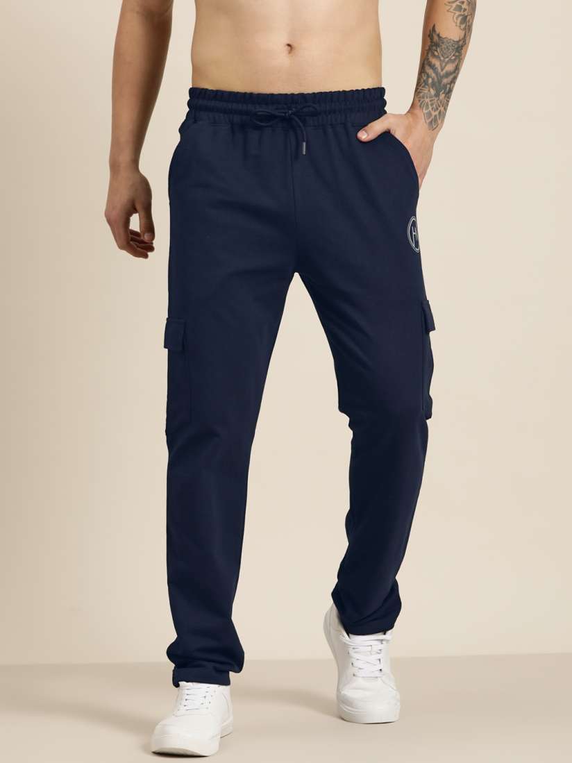 Buy HERE NOW Men Solid Regular Fit Track Pants Track Pants for Men 26216380 Myntra