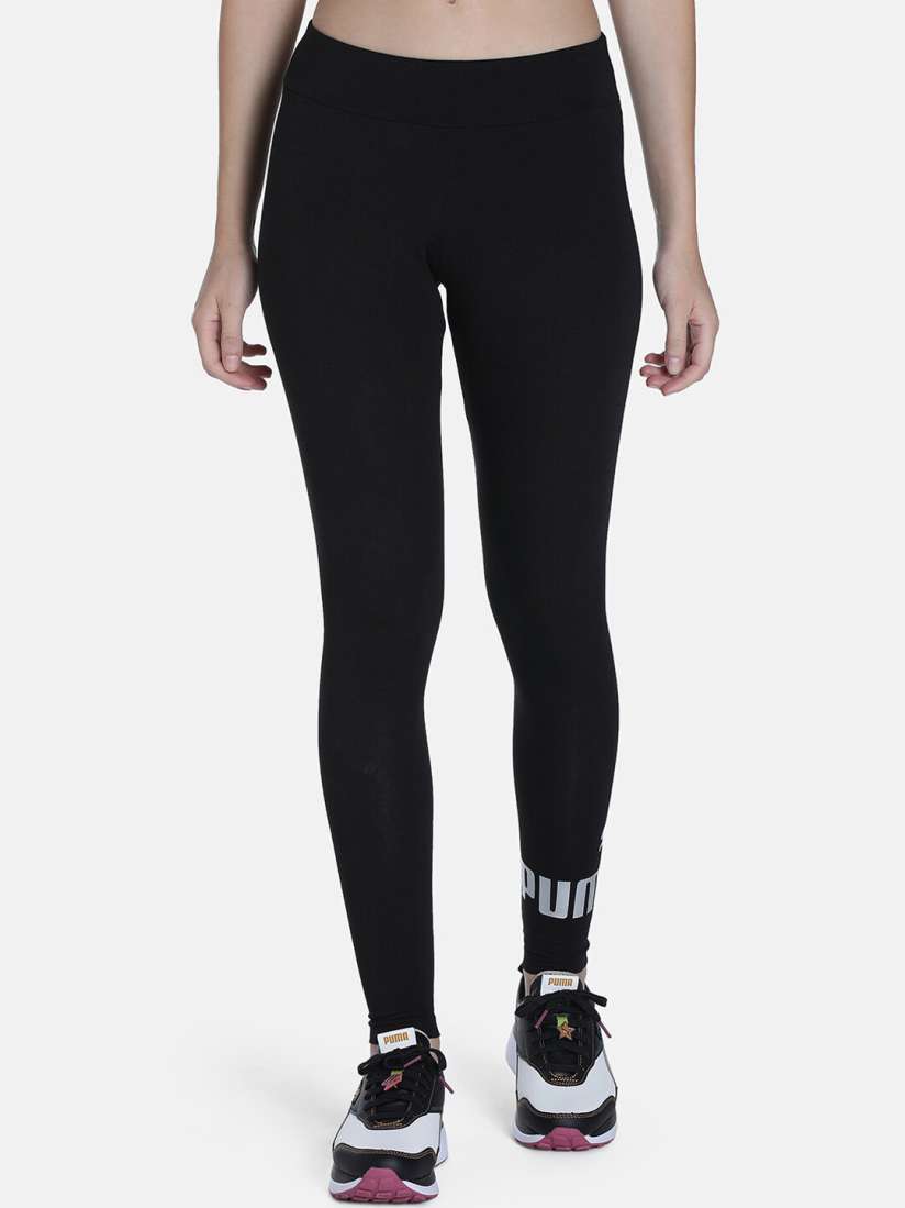 Buy Puma ESS Metallic Mid Rise Slim Fit Tight Tights for Women 26224606 Myntra