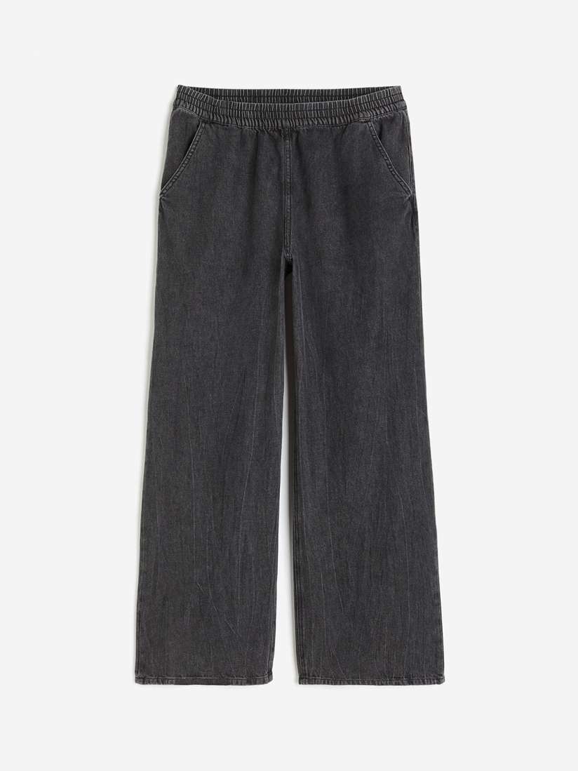 H&m black joggers womens cheap