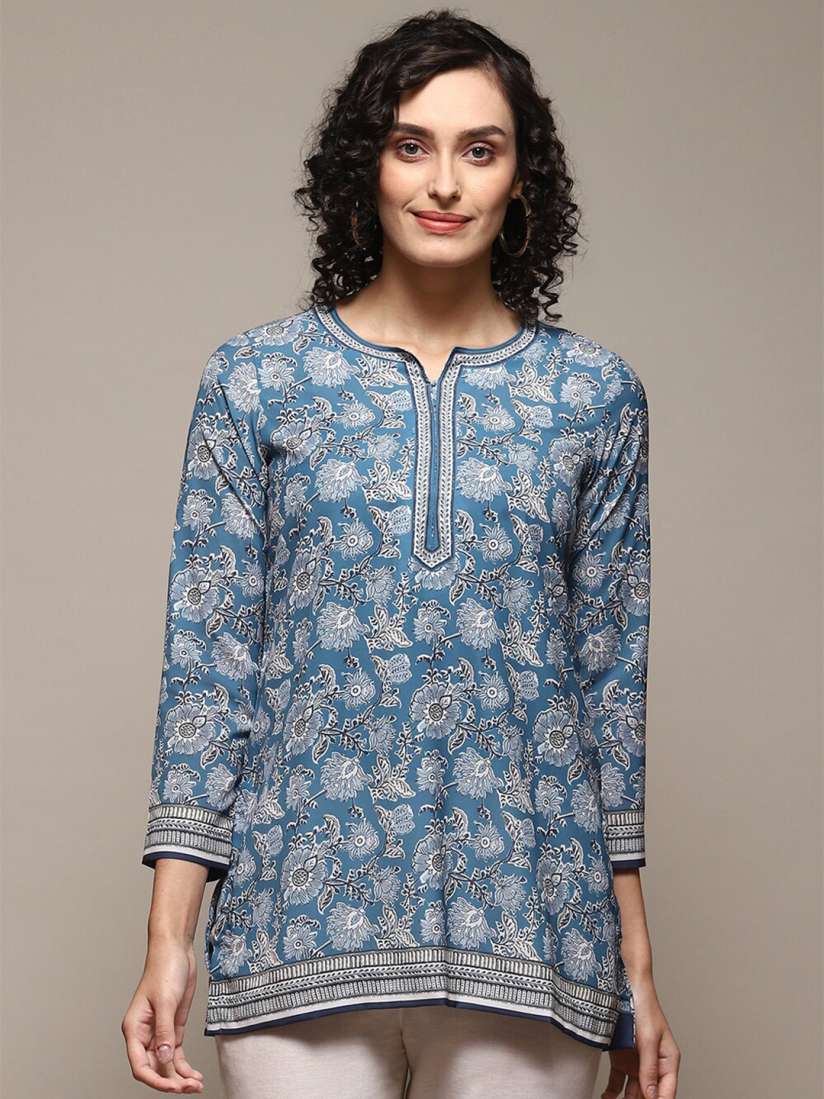 Buy Biba Floral Printed Straight Kurti Kurtis for Women 26233754 Myntra