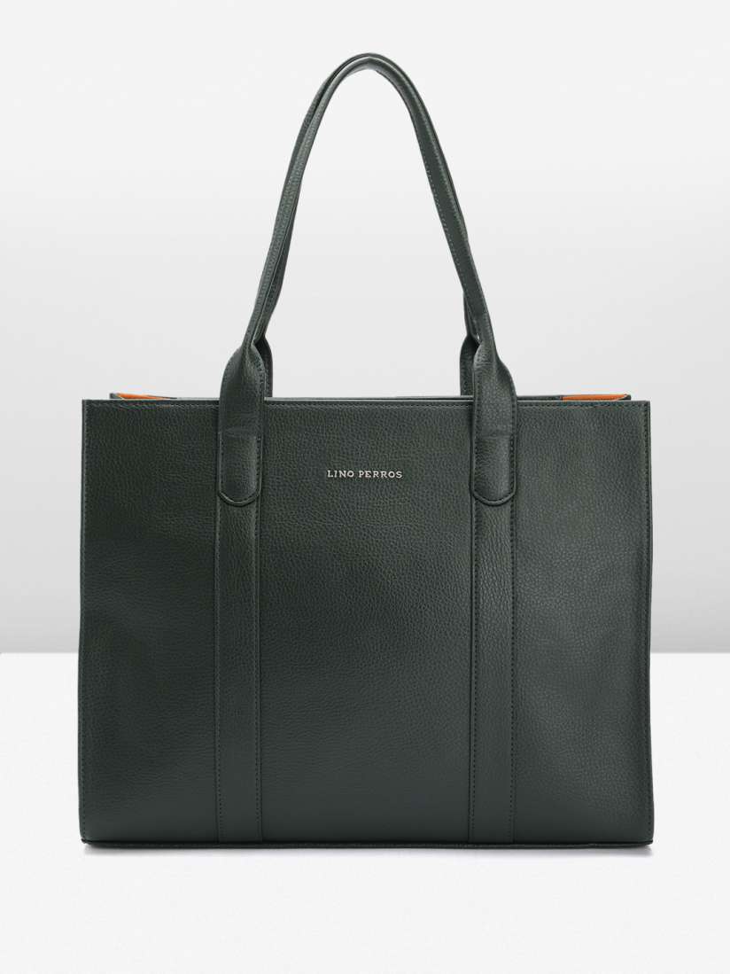 Buy Lino Perros Textured Structured Shoulder Bag with Laptop Compartment Handbags for Women 26234960 Myntra