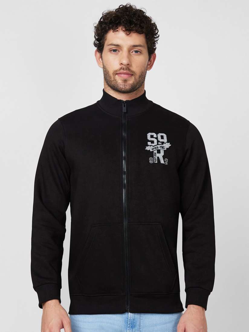Buy SPYKAR Typography Printed Front Open Sweatshirt Sweatshirts for Men 26242262 Myntra