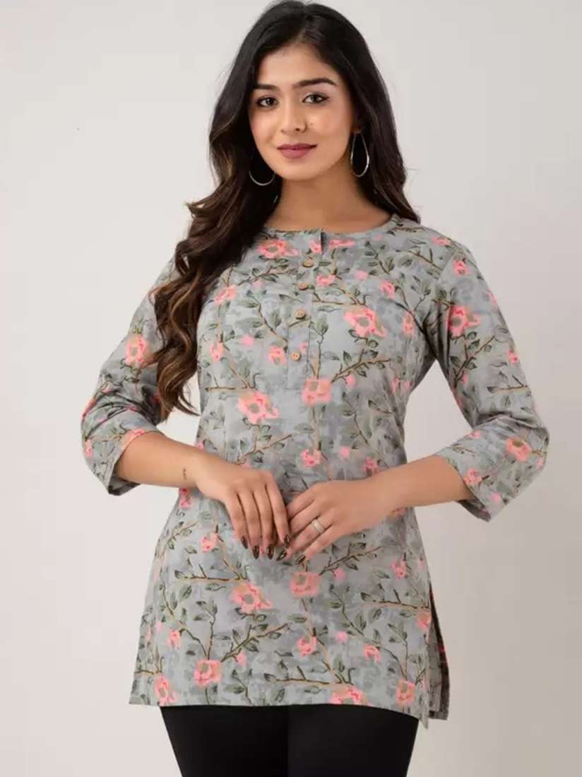 Buy AAYUMI Floral Printed Straigth Pure Cotton Kurti Kurtis for Women 26245228 Myntra
