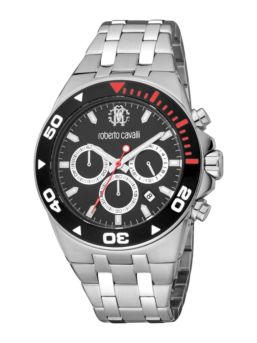 Buy Roberto Cavalli Men Textured Dial Stainless Steel Straps Watch RC5G016M0065 Watches for Men 26247572 Myntra