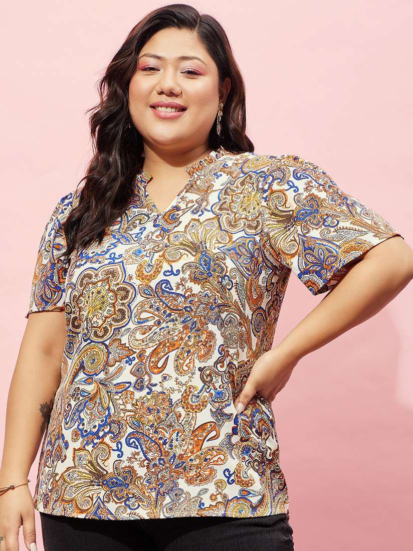 myntra plus size top