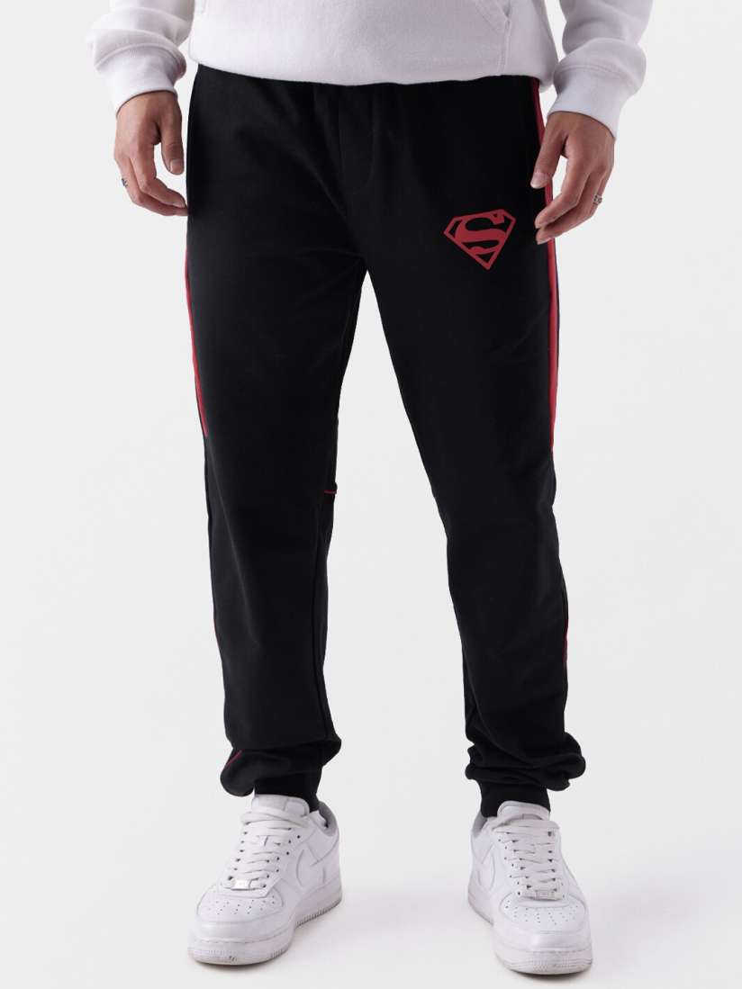 Superman track pants discount