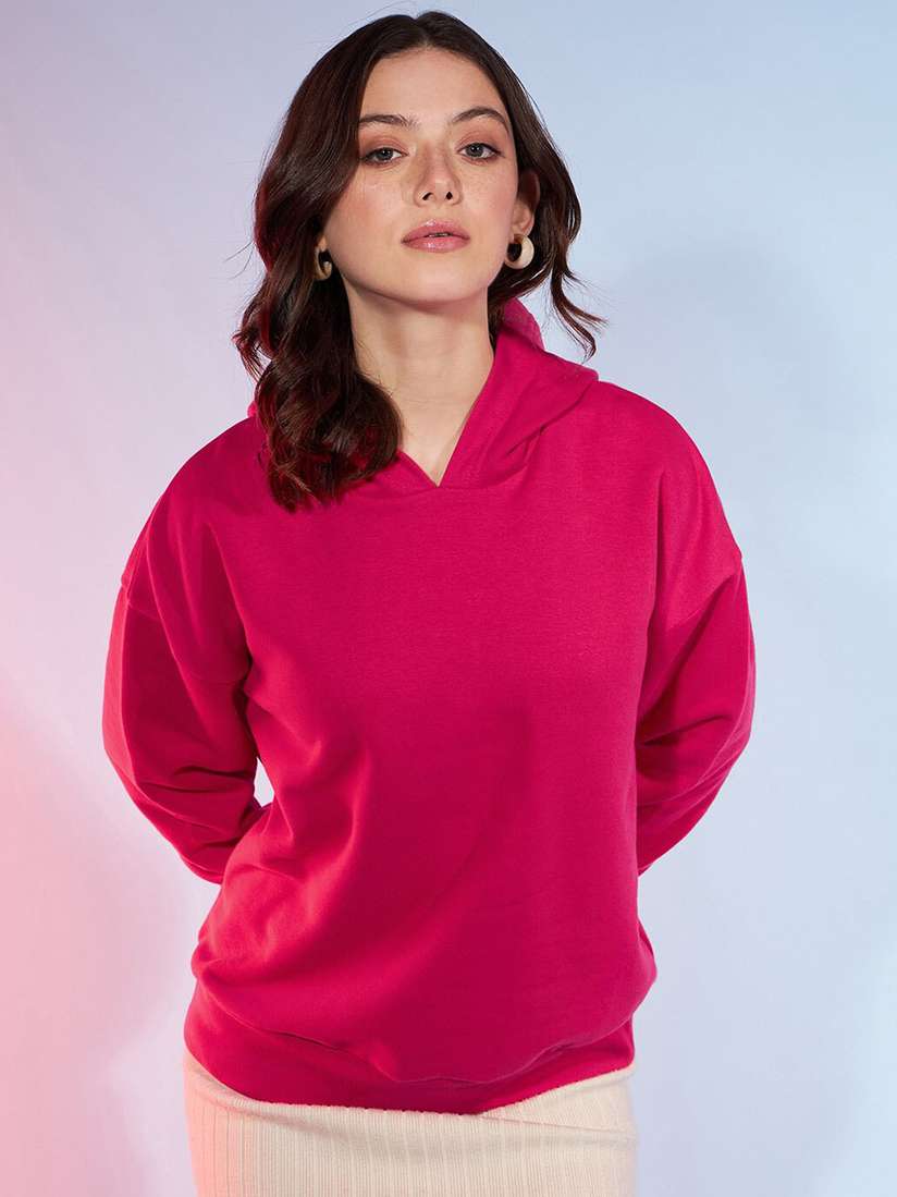 Womens Sweatshirt Magenta Sweatshirt Buy DressBerry Magenta