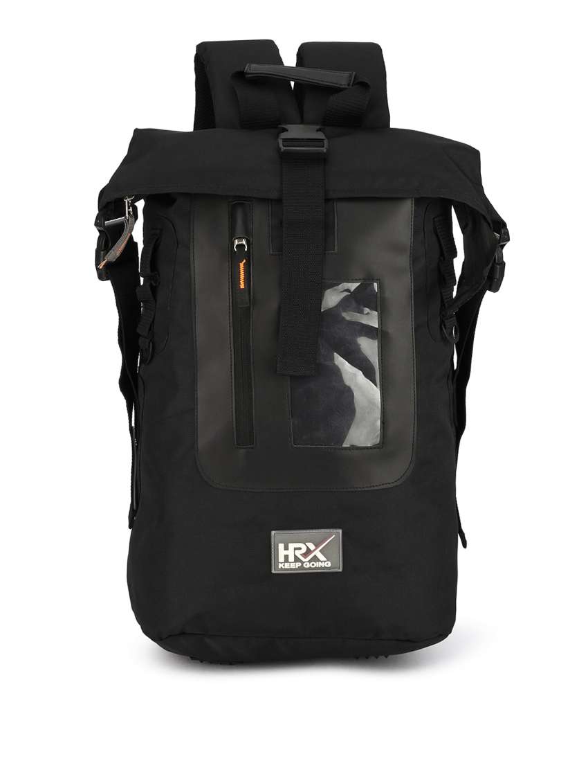 Buy HRX by Hrithik Roshan Unisex Black Large Backpack Backpacks for Unisex 26262544 Myntra