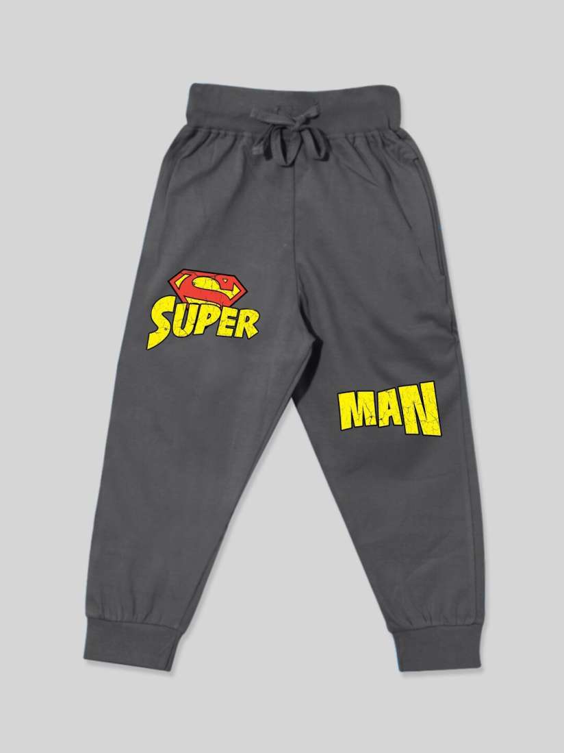 Buy Minute Mirth Boys Superman Printed Cotton Joggers Track Pants for Boys 26266610 Myntra