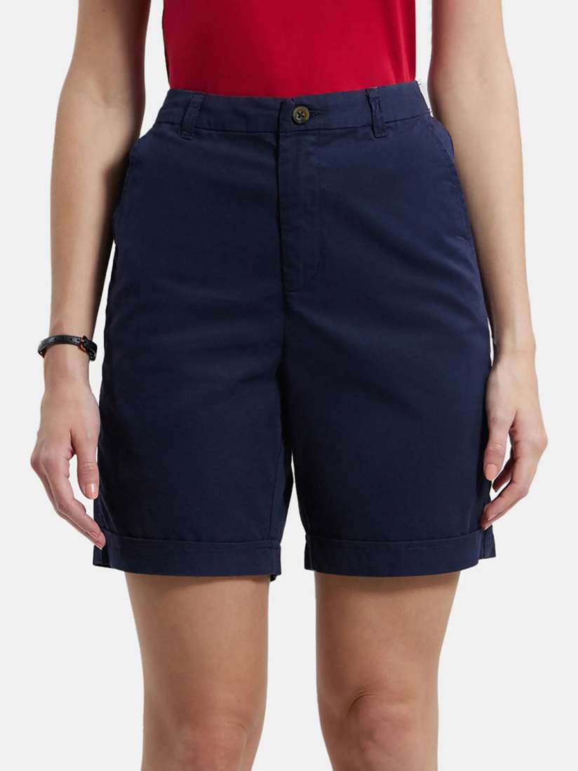Buy Jockey Super Combed Cotton Woven Twill Fabric Relaxed Fit Shorts A125 Shorts for Women 26280480 Myntra