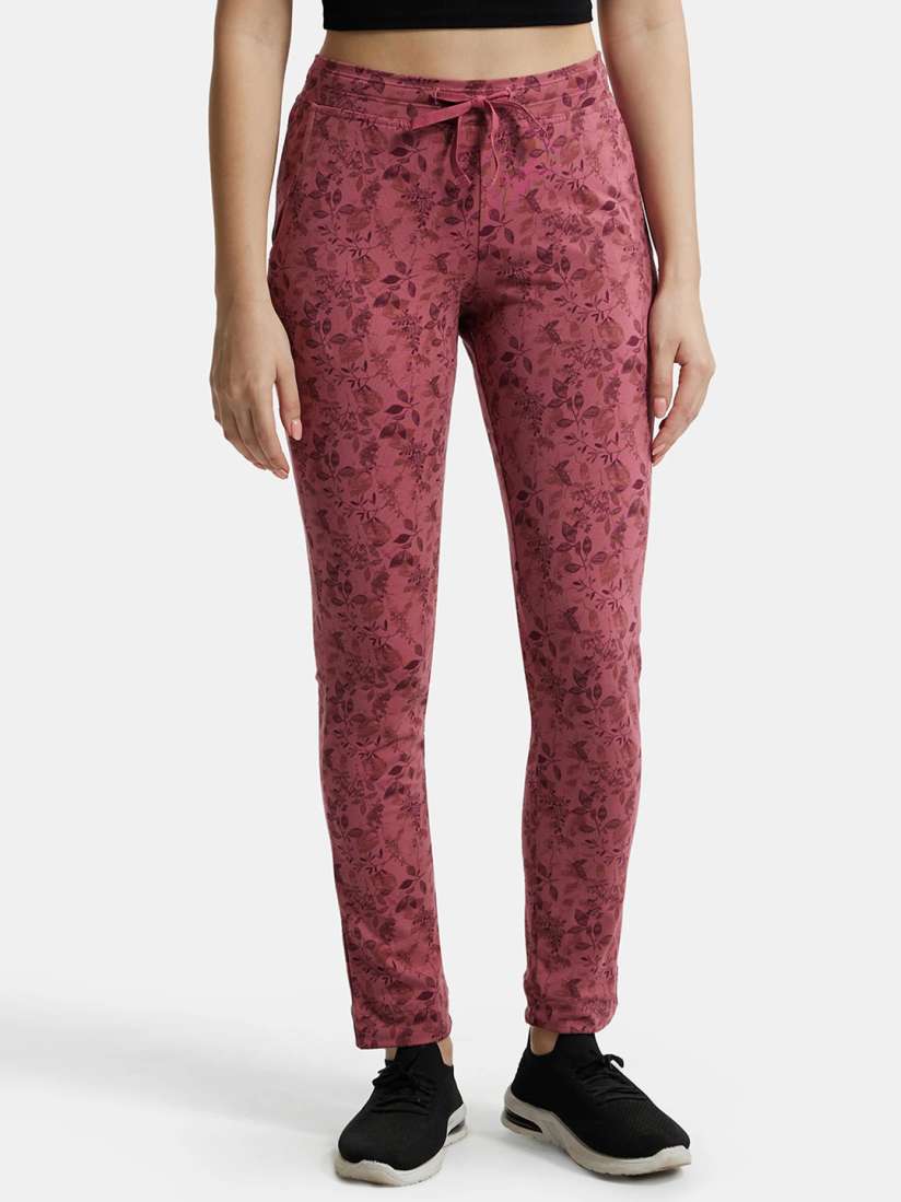 Buy Jockey Super Combed Cotton Stretch Slim Fit Trackpant With Side Pockets 1301 Track Pants for Women 26283066 Myntra