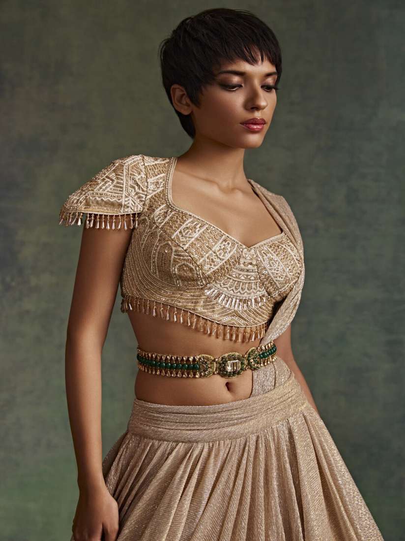 Buy Tarun Tahiliani Artificial Beads Metal Waist Chain Saree Accessories for Women 26287500 Myntra