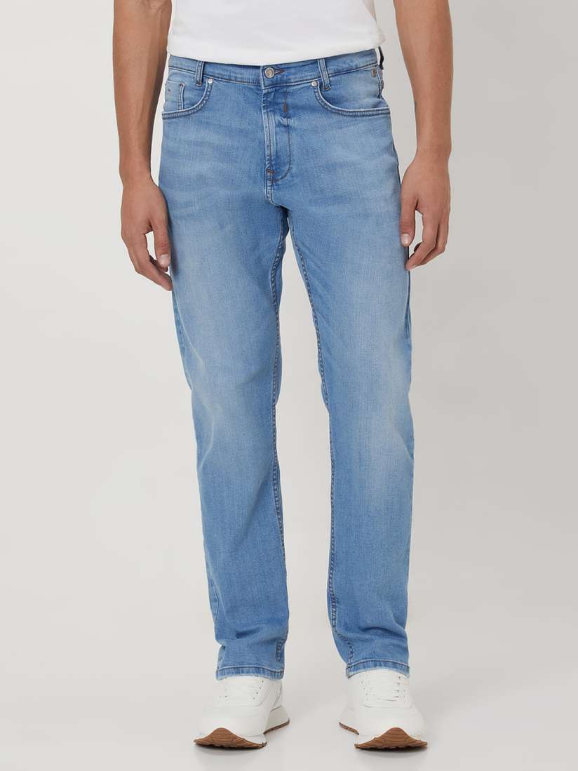 Mufti straight fit jeans sales