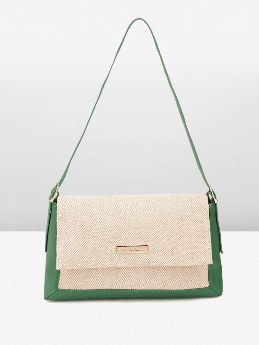 Buy Mast Harbour Colourblocked Structured Shoulder Bag Handbags for Women 26296256 Myntra